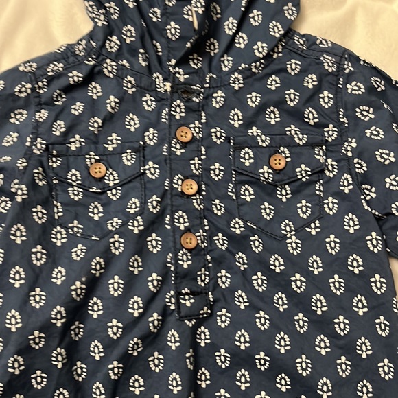 Blue batik jacket - carters - 6 mos - Picture 2 of 4